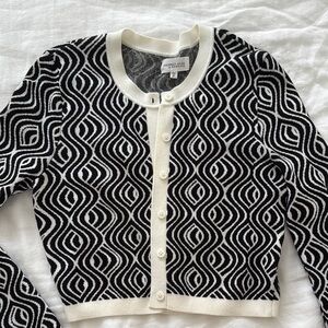Monki Black and White Patterned Sweater
